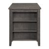 Gray Finish 5pc Counter Height Set Multifunctional Counter Height Table with 4 Stools Gray Chenille Upholstery Nailhead Trim Dining Room Furniture