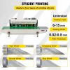 VEVOR Continuous Bag Band Sealing Machine FR900K Band Sealer Machine with Digital Temperature Control Horizontal Bag Sealer for 0.02-0.08 mm Plastic B