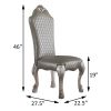 Grey and Vintage Bone White Side Chairs (Set of 2)