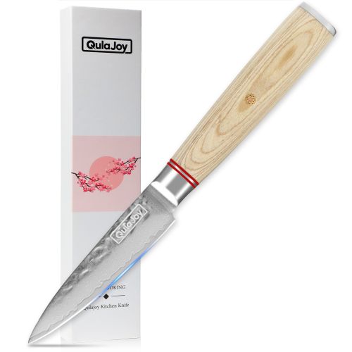 Qulajoy Nakiri Knife 6.9 Inch, Professional Vegetable Knife Japanese Kitchen Knives 67-Layers Damascus Chef Knife, Cooking Knife For Home Outdoor With